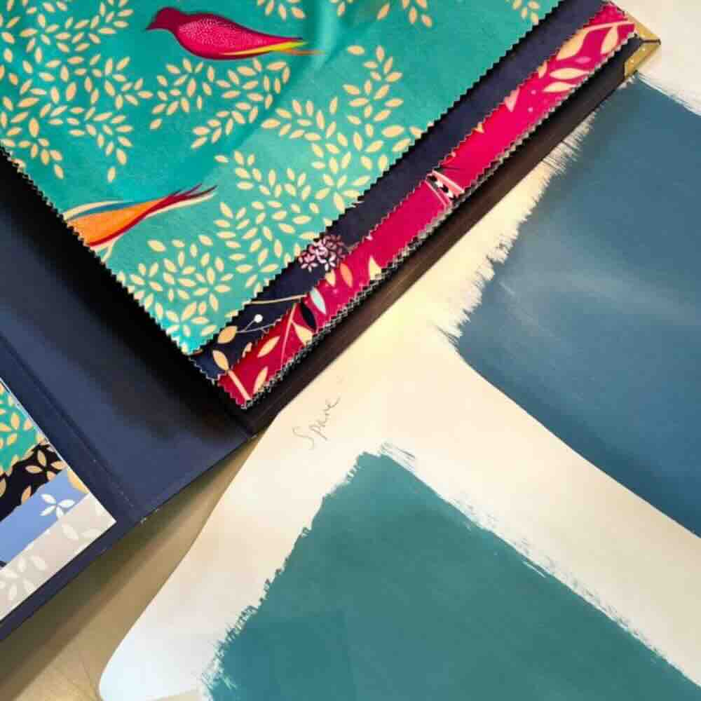 Multi-coloured patterned fabrics