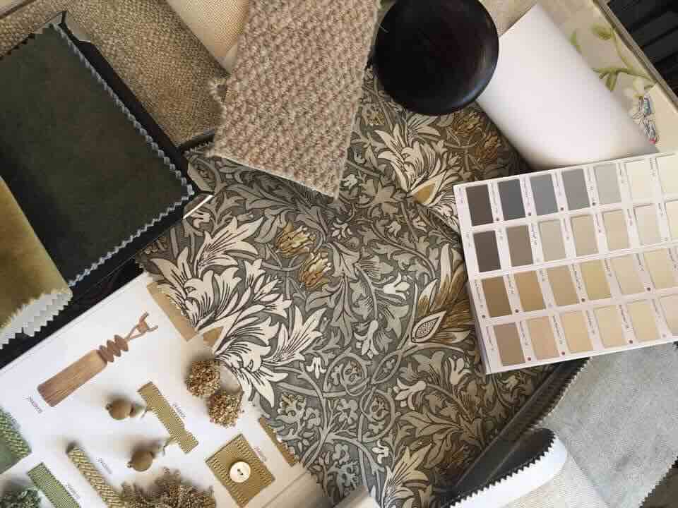Flower patterned fabrics