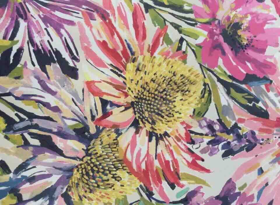 flower patterned fabric